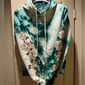 Civil Regime limited edition roses and tie dye hoodie